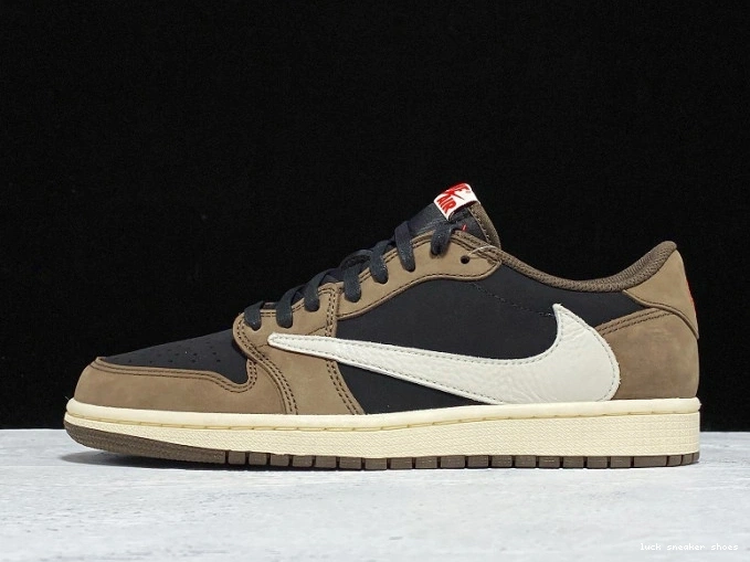 LUCY Dark Travis Mocha Scott SP 1 Jordan x CQ4277-001 OG Air Low 0710